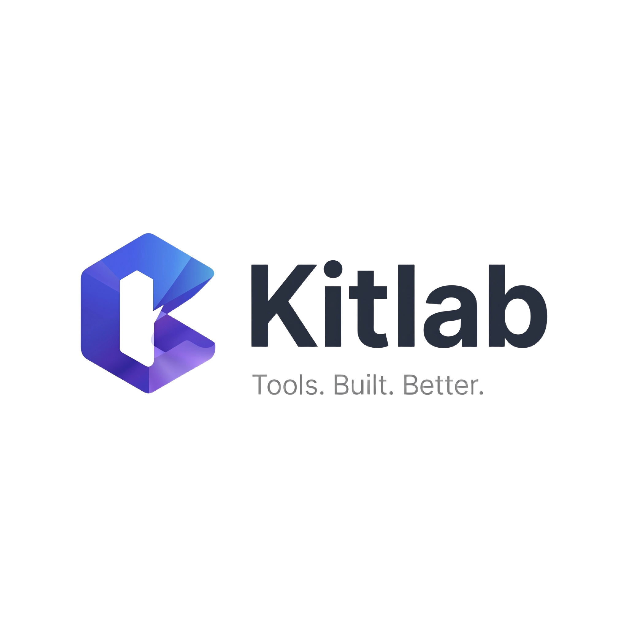 Kitlab 브랜드 로고 및 스타일 가이드 (제공 이미지 원본)